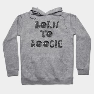 Born to Boogie 1970s Silver Hoodie